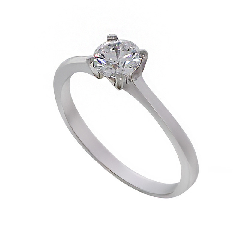 Inel De Logodna, Aur Alb, 14 k, 1.71 gr, Cod Produs: 750756 - Tezaurshop.ro