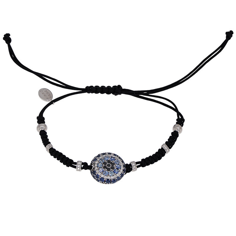 Bratara Cu Snur, Aur Alb, 18 k, 3.76 gr, cu Diamante, Cod Produs: 751195 - Tezaurshop.ro