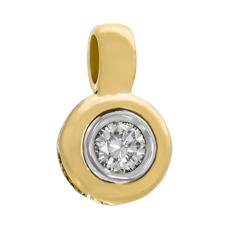 Pandantiv, Aur Galben, 18 k, 1.7 gr, cu Diamante, Cod Produs: 751220 - Tezaurshop.ro
