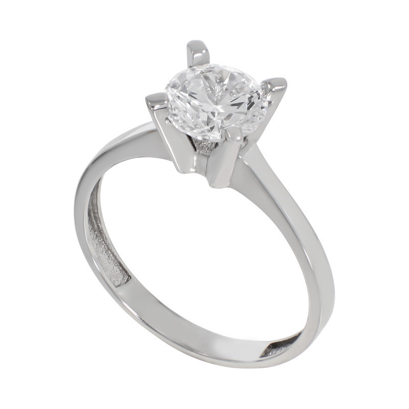 Inel De Logodna, Aur Alb, 14 k, 2.69 gr, Cod Produs: 752146 - Tezaurshop.ro