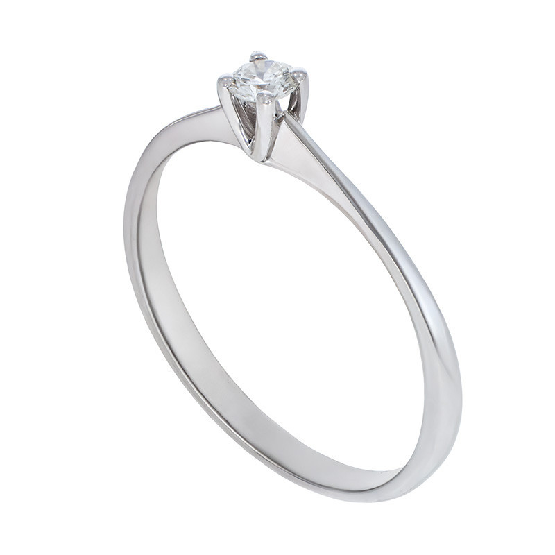 Inel, Aur Alb, 18 k, 1.61 gr, cu Diamante, Cod Produs: 752197 - Tezaurshop.ro