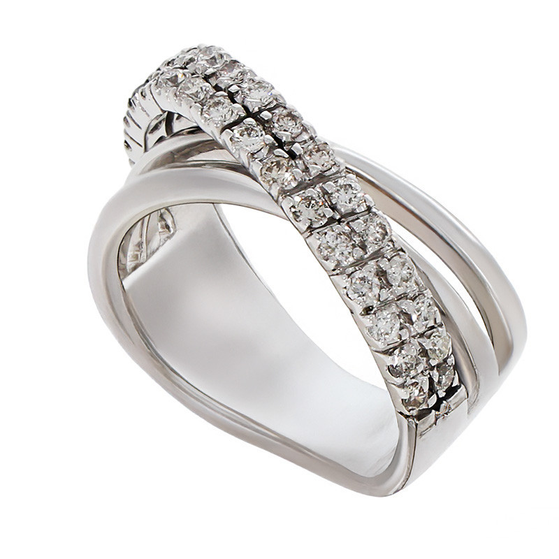 Inel, Aur Alb, 18 k, 10.34 gr, cu Diamante, Cod Produs: 752630 - Tezaurshop.ro