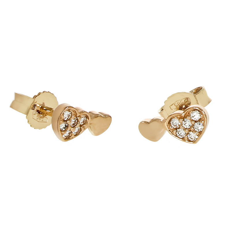 Cercei, Aur Roz, 14 k, 1.03 gr, Cod Produs: 753002 - Tezaurshop.ro