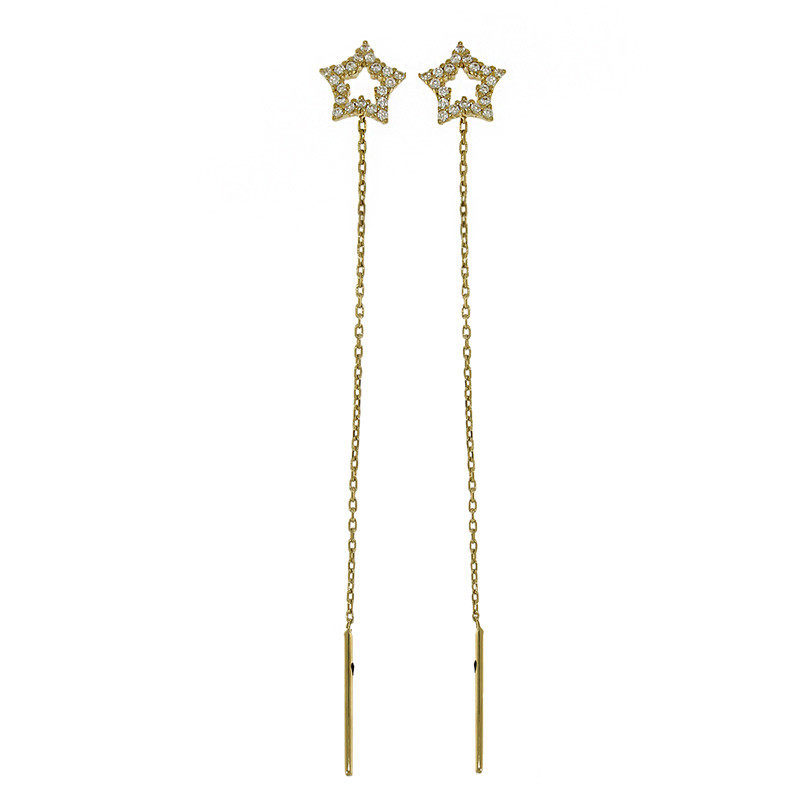 Cercei, Aur Galben, 14 k, 1.5 gr, Cod Produs: 753438 - Tezaurshop.ro