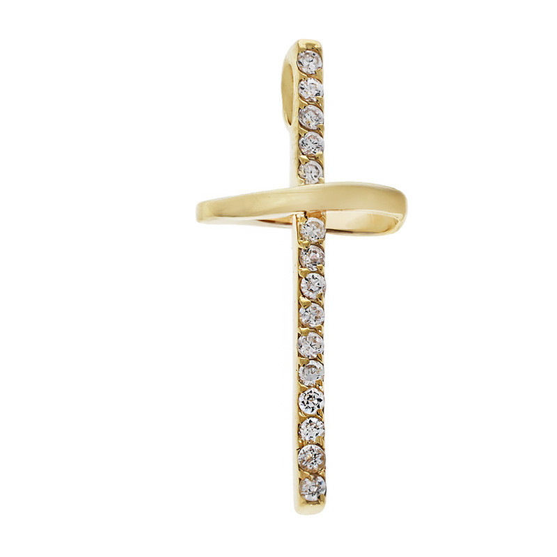 Pandantiv Cruce, Aur Galben, 14 k, 1.29 gr, Cod Produs: 759071 - Tezaurshop.ro