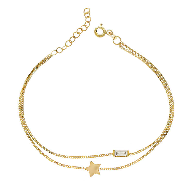 Bratara, Aur Galben, 14 k, 2 gr, Cod Produs: 760475 - Tezaurshop.ro