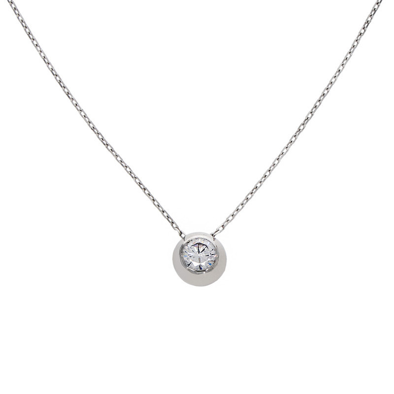 Colier, Aur Alb, 14 k, 1.27 gr, Cod Produs: 760534 - Tezaurshop.ro