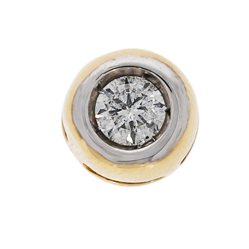 Pandantiv, Aur Mixt, 14 k, 0.64 gr, cu Diamante, Cod Produs: 761048 - Tezaurshop.ro