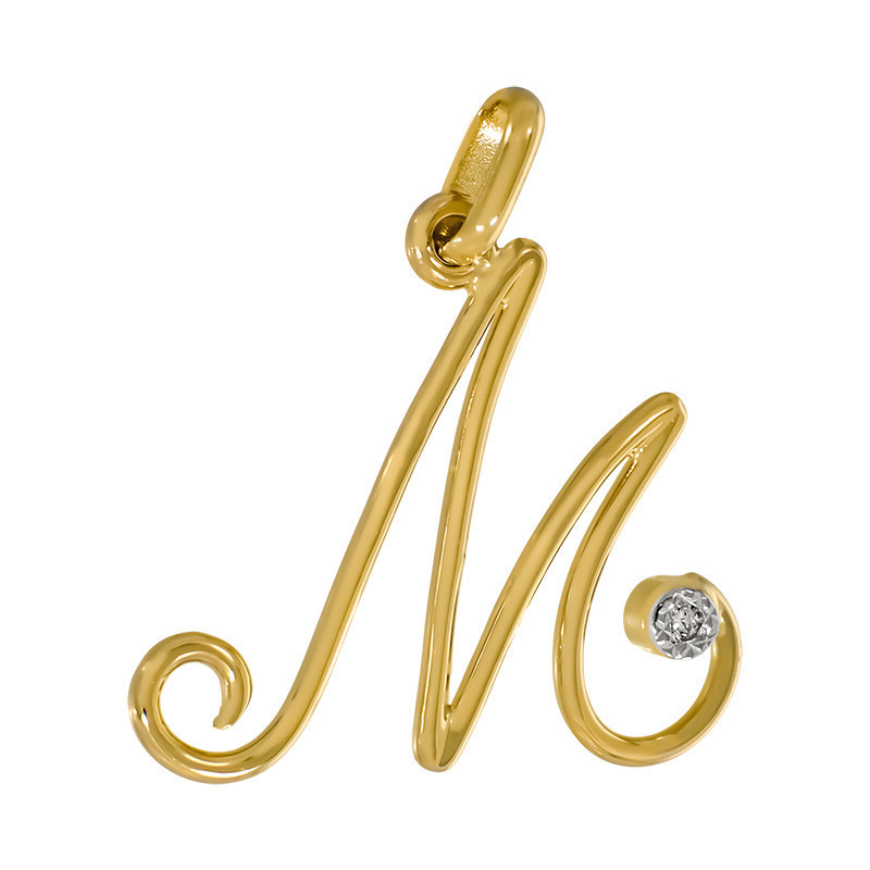 Pandantiv Initiala, Aur Galben, 14 k, 0.86 gr, Cod Produs: 762970 - Tezaurshop.ro