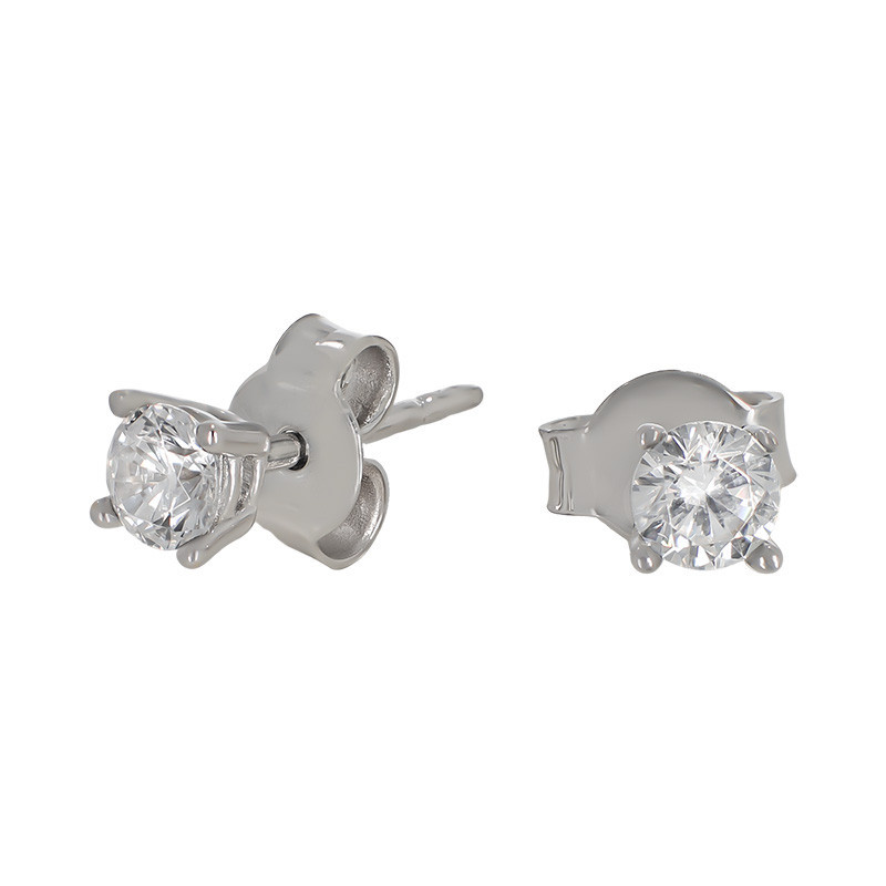 Cercei, Aur Alb, 14 k, 0.85 gr, Cod Produs: 765132 - Tezaurshop.ro