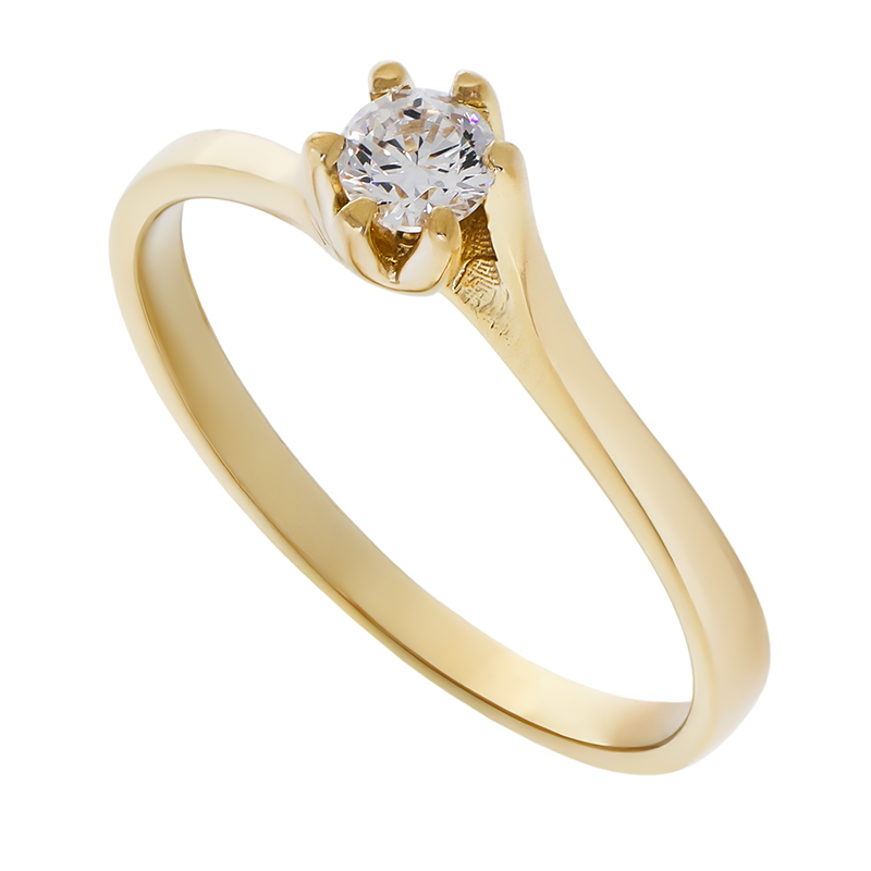 Inel De Logodna, Aur Galben, 14 k, 2.15 gr, Cod Produs: 766371 - Tezaurshop.ro