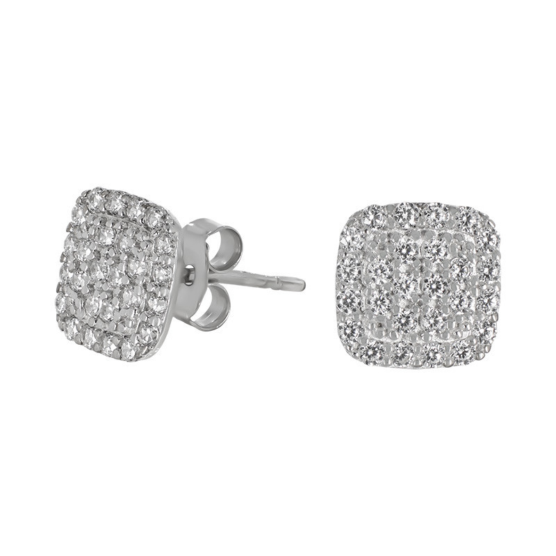 Cercei, Aur Alb, 14 k, 0.78 gr, Cod Produs: 766880 - Tezaurshop.ro