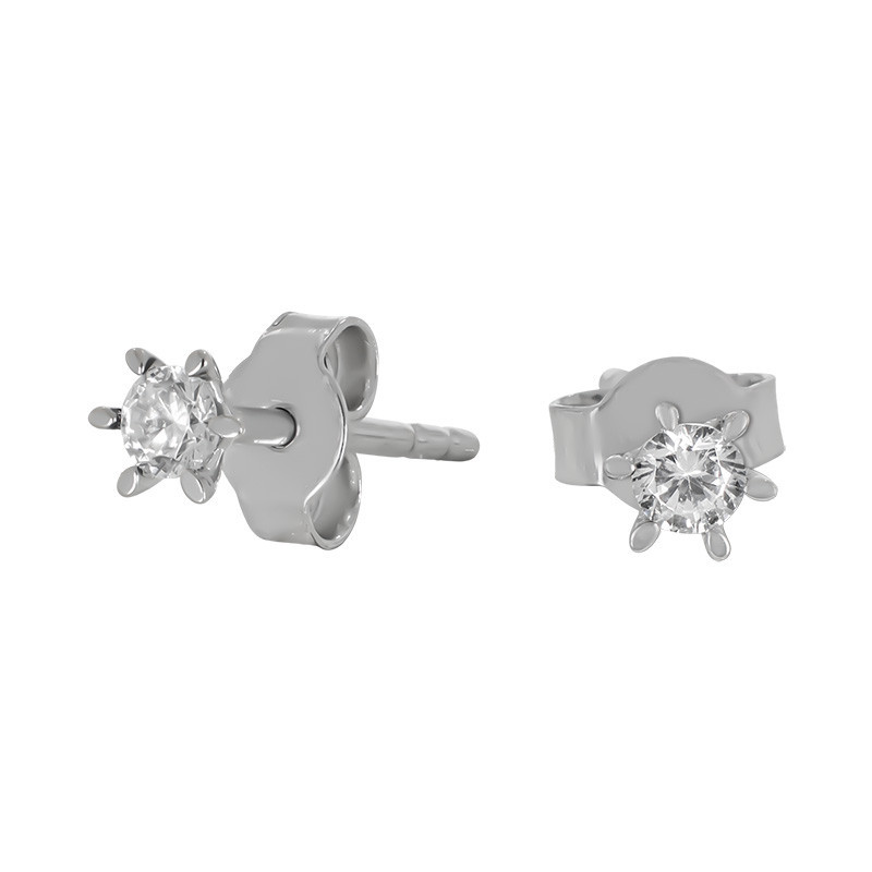 Cercei, Aur Alb, 14 k, 0.55 gr, Cod Produs: 766882 - Tezaurshop.ro
