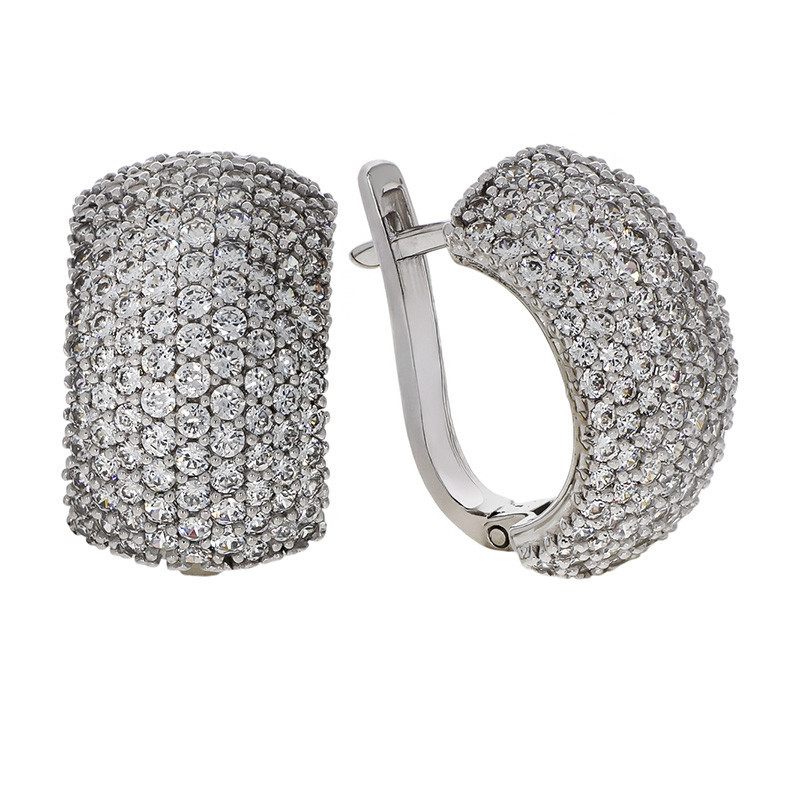 Cercei, Aur Alb, 14 k, 11.68 gr, Cod Produs: 767728 - Tezaurshop.ro