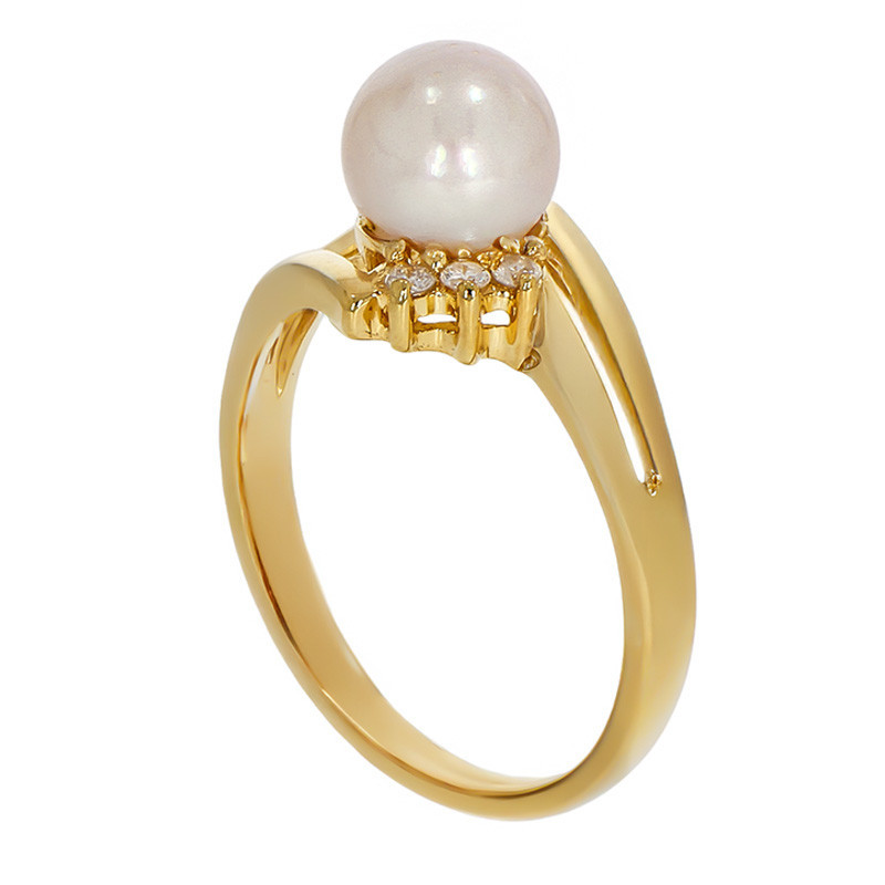 Inel, Aur Galben, 18 k, 3.91 gr, cu Diamante, Cod Produs: 769872 - Tezaurshop.ro