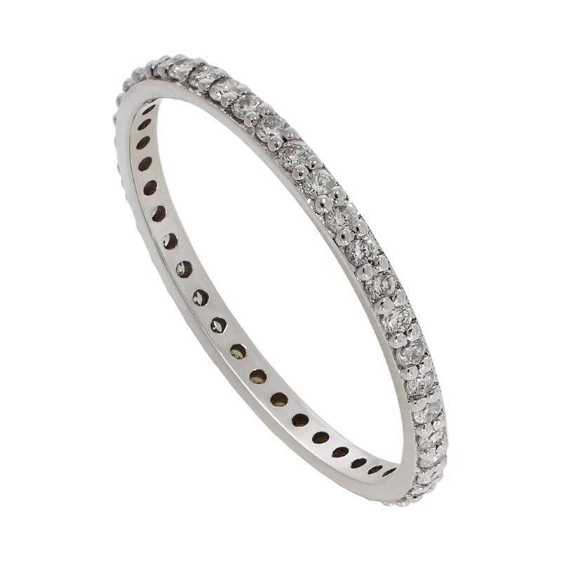 Inel, Aur Alb, 14 k, 0.69 gr, cu Diamante, Cod Produs: 769966 - Tezaurshop.ro