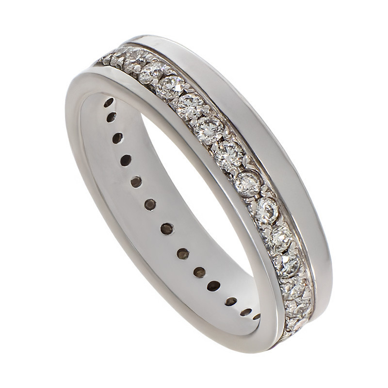 Inel, Aur Alb, 18 k, 5.26 gr, cu Diamante, Cod Produs: 770874 - Tezaurshop.ro