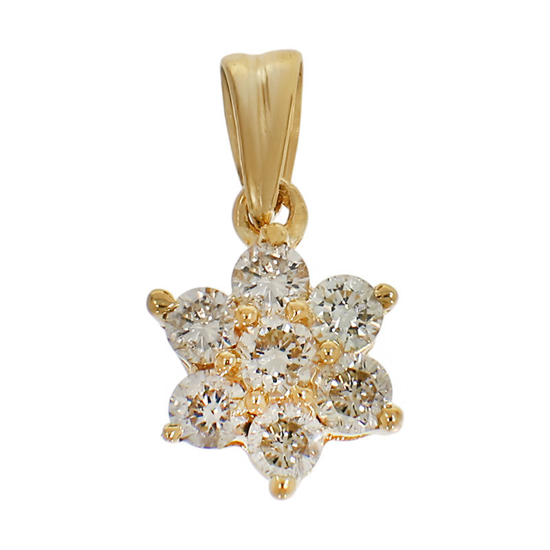 Pandantiv, Aur Galben, 18 k, 0.76 gr, cu Diamante, Cod Produs: 771732 - Tezaurshop.ro