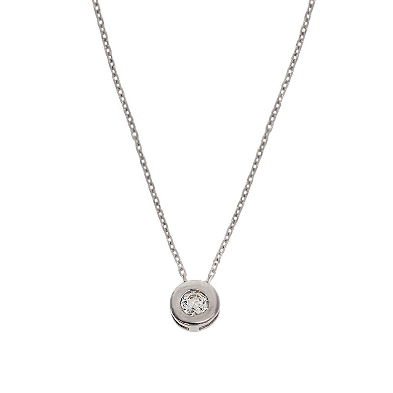Colier, Aur Alb, 14 k, 1.34 gr, Cod Produs: 773880 - Tezaurshop.ro