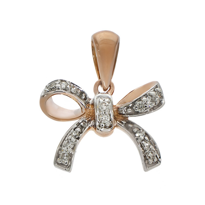 Pandantiv, Aur Mixt, 18 k, 1.04 gr, cu Diamante, Cod Produs: 773887 - Tezaurshop.ro