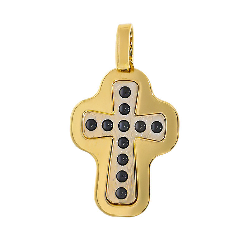 Pandantiv Cruce, Aur Mixt, 14 k, 1.16 gr, Cod Produs: 774546 - Tezaurshop.ro