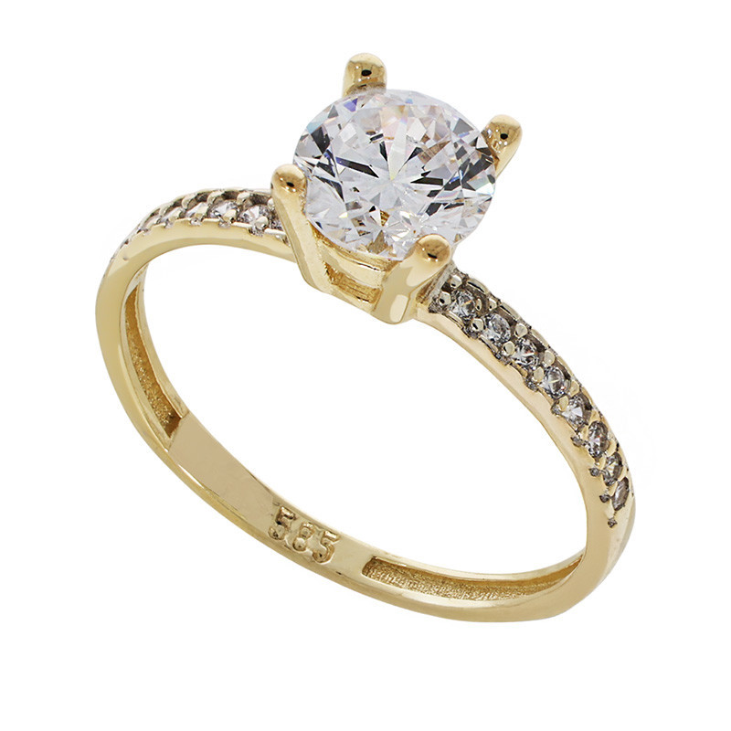 Inel De Logodna, Aur Galben, 14 k, 1.45 gr, Cod Produs: 776197 - Tezaurshop.ro