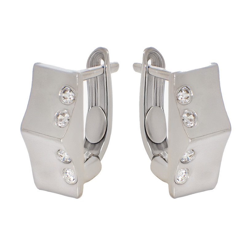 Cercei, Aur Alb, 18 k, 4.66 gr, Cod Produs: 777227 - Tezaurshop.ro