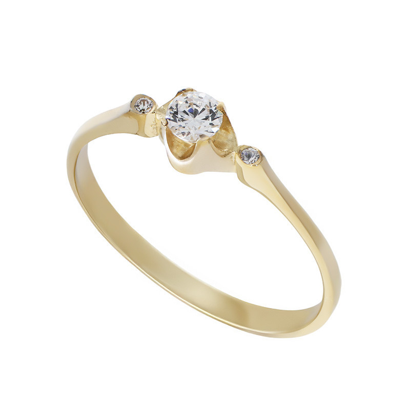 Inel De Logodna, Aur Galben, 14 k, 1.64 gr, Cod Produs: 778220 - Tezaurshop.ro