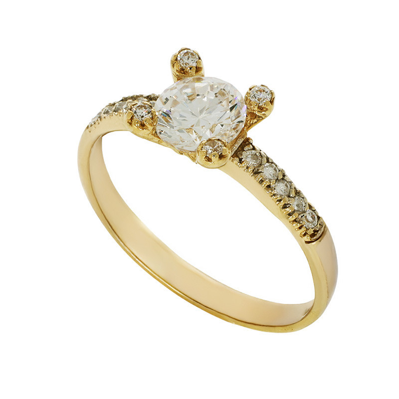 Inel De Logodna, Aur Galben, 14 k, 2.42 gr, Cod Produs: 778607 - Tezaurshop.ro