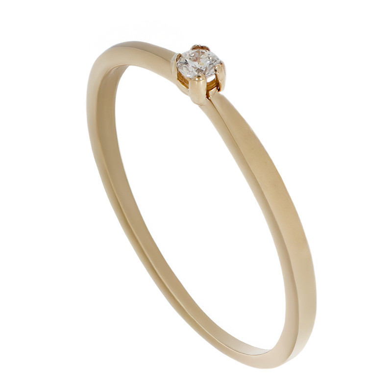 Inel De Logodna, Aur Galben, 14 k, 1.21 gr, cu Diamante, Cod Produs: 778777 - Tezaurshop.ro