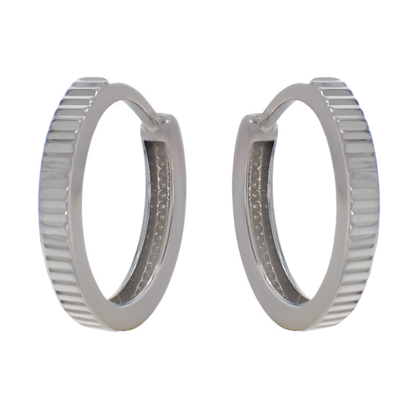 Cercei, Aur Alb, 14 k, 0.91 gr, Cod Produs: 778897 - Tezaurshop.ro