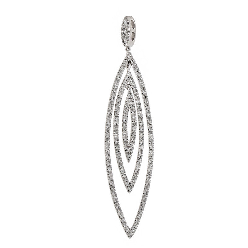 Pandantiv, Aur Alb, 18 k, 7.49 gr, cu Diamante, Cod Produs: 779044 - Tezaurshop.ro