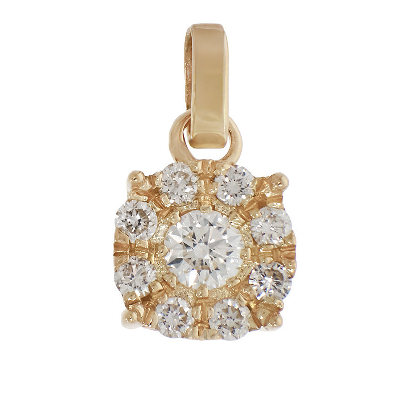 Pandantiv, Aur Galben, 18 k, 1.16 gr, cu Diamante, Cod Produs: 780483 - Tezaurshop.ro