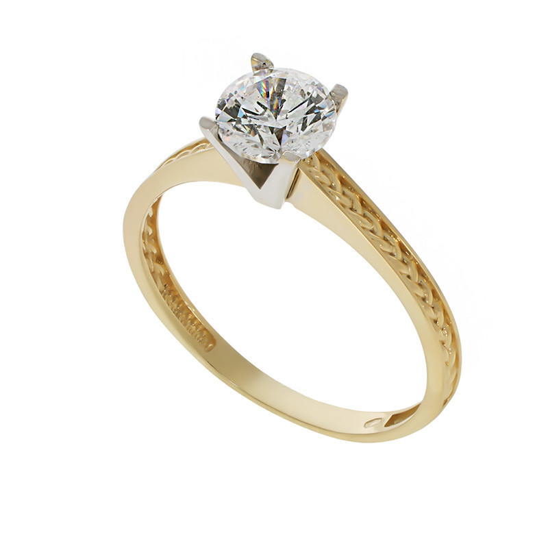 Inel De Logodna, Aur Mixt, 14 k, 1.87 gr, Cod Produs: 781210 - Tezaurshop.ro