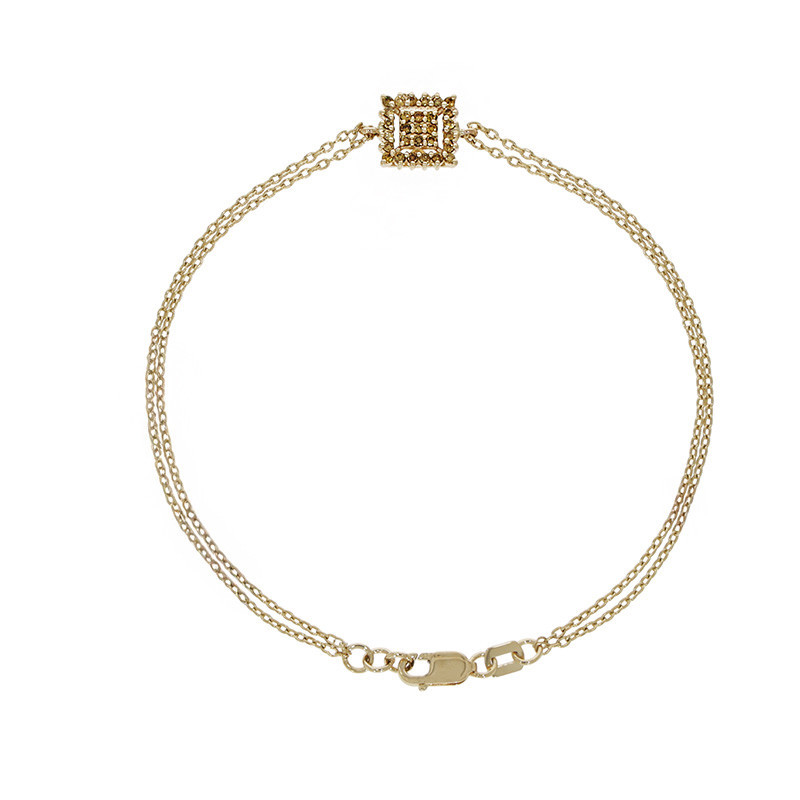 Bratara, Aur Galben, 14 k, 2.15 gr, cu Diamante, Cod Produs: 781539 - Tezaurshop.ro