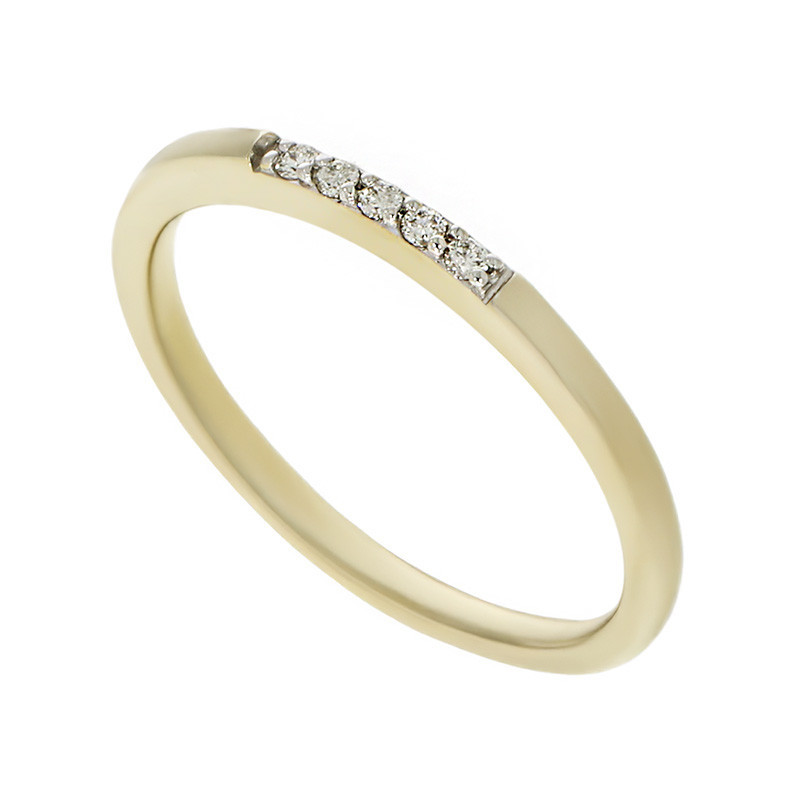 Inel, Aur Galben, 14 k, 1.51 gr, cu Diamante, Cod Produs: 781693 - Tezaurshop.ro