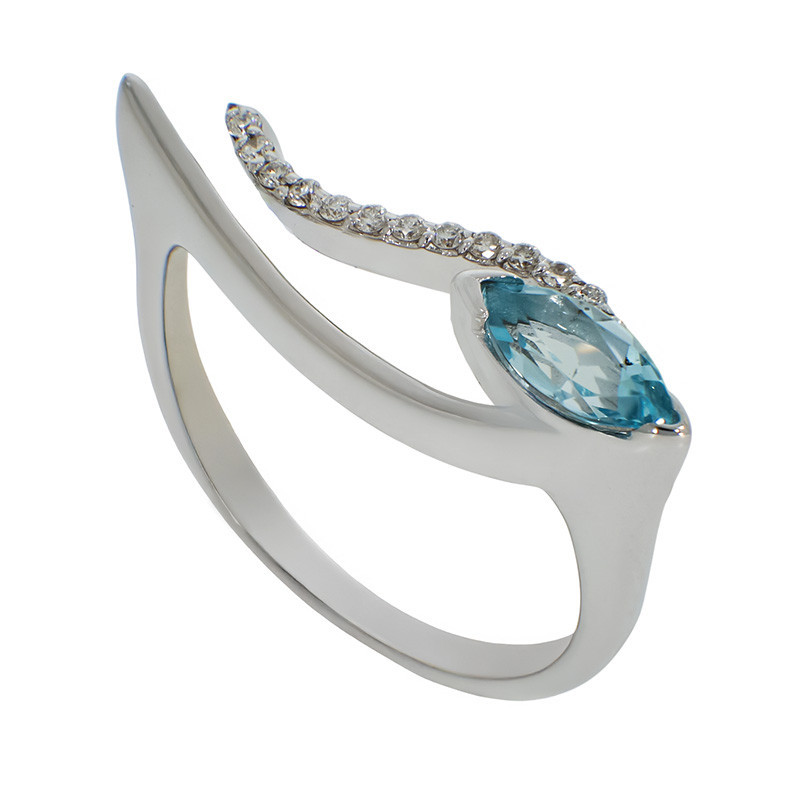 Inel, Aur Alb, 18 k, 4.68 gr, cu Diamante, Cod Produs: 782819 - Tezaurshop.ro