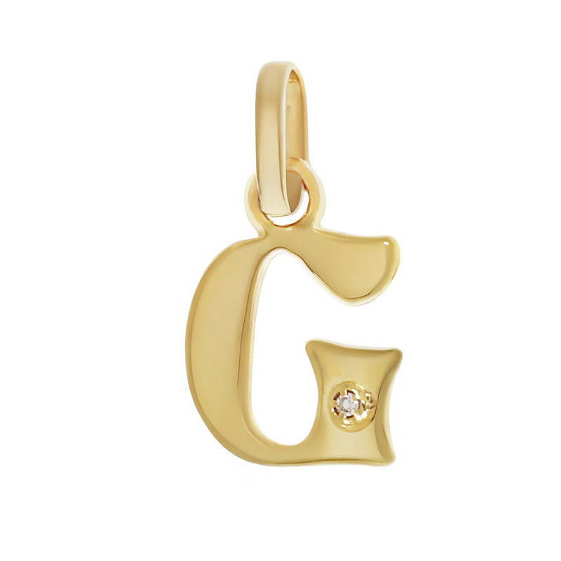 Pandantiv Initiala, Aur Galben, 18 k, 0.46 gr, Cod Produs: 782868 - Tezaurshop.ro