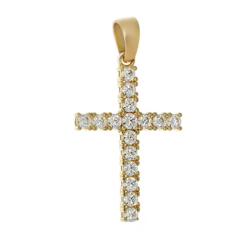 Pandantiv Cruce, Aur Galben, 14 k, 1.37 gr, Cod Produs: 782930 - Tezaurshop.ro