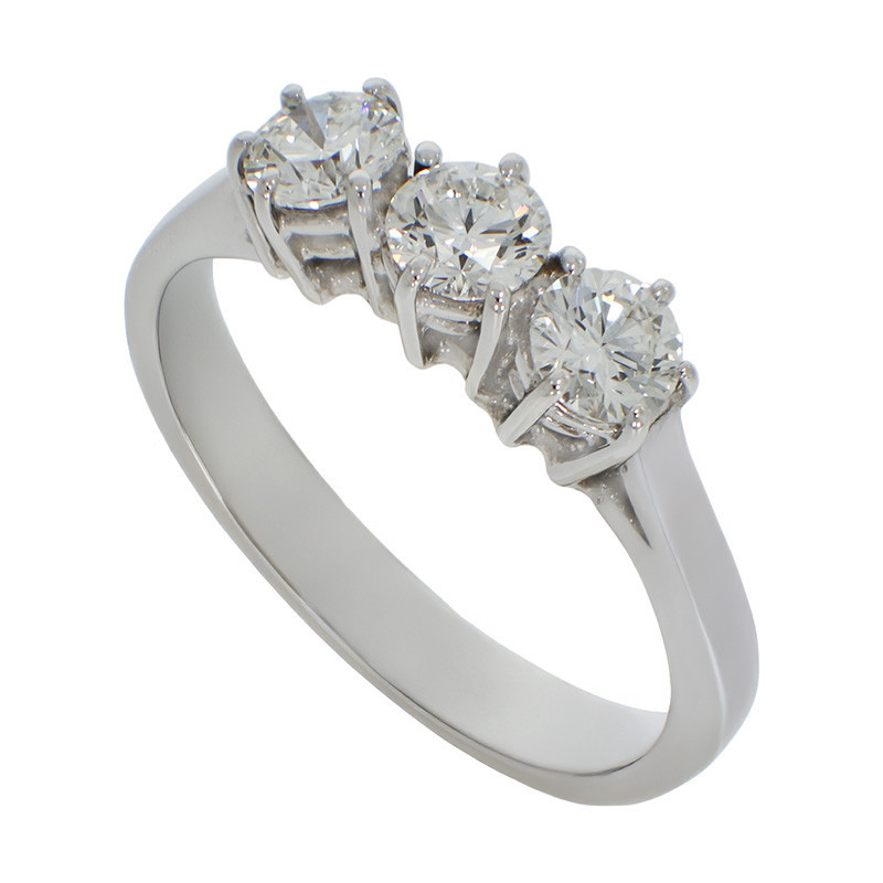 Inel, Aur Alb, 18 k, 2.8 gr, cu Diamante, Cod Produs: 783120 - Tezaurshop.ro