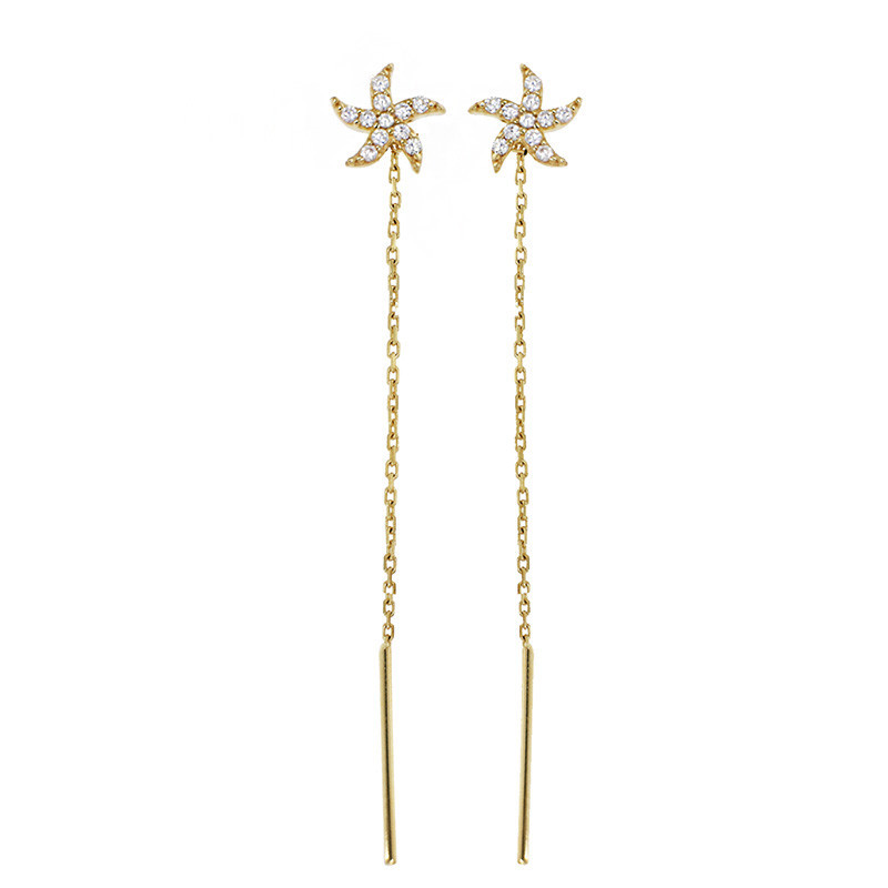 Cercei, Aur Galben, 14 k, 1 gr, Cod Produs: 784543 - Tezaurshop.ro