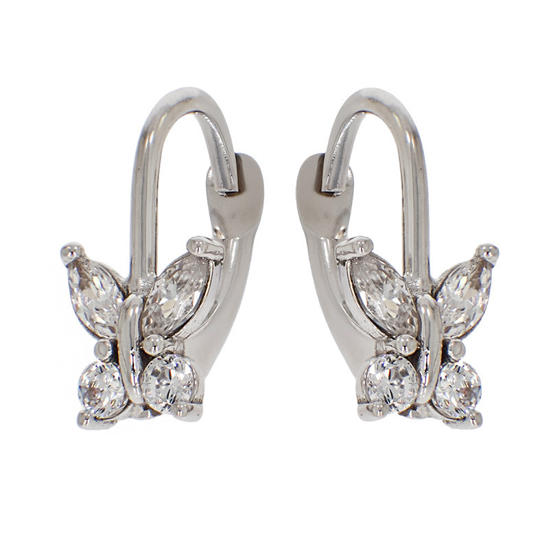 Cercei, Aur Alb, 14 k, 1.57 gr, Cod Produs: 784935 - Tezaurshop.ro