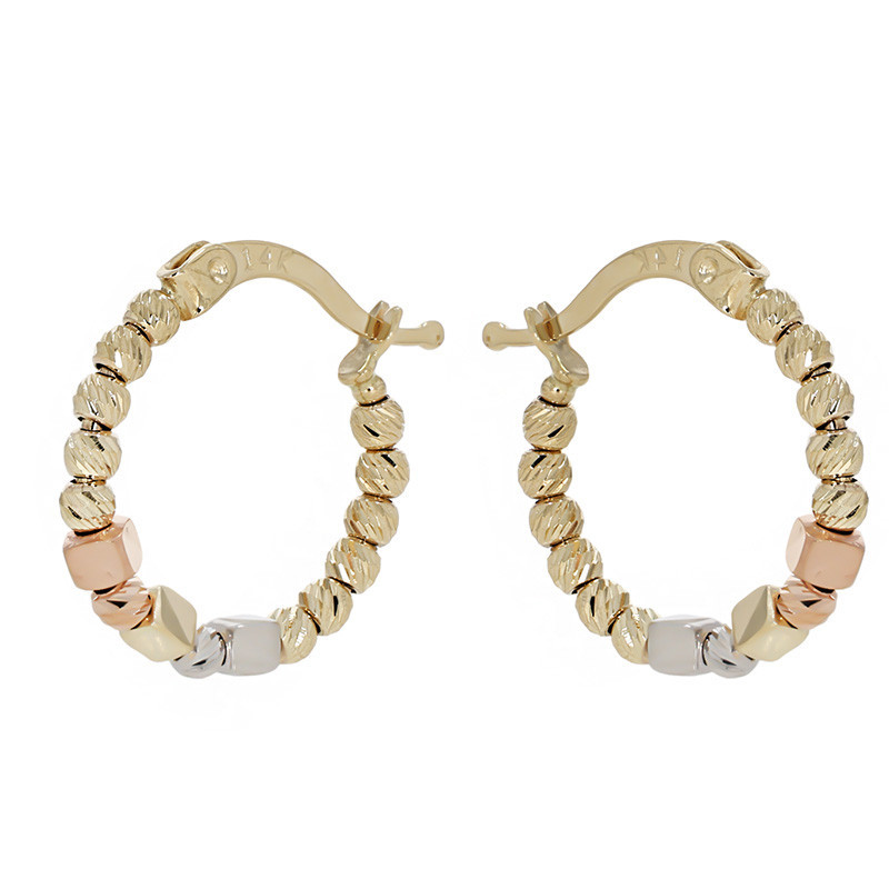 Cercei, Aur Mixt, 14 k, 2.46 gr, Cod Produs: 786189 - Tezaurshop.ro