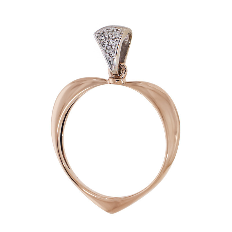 Pandantiv, Aur Mixt, 14 k, 1.87 gr, cu Diamante, Cod Produs: 786576 - Tezaurshop.ro