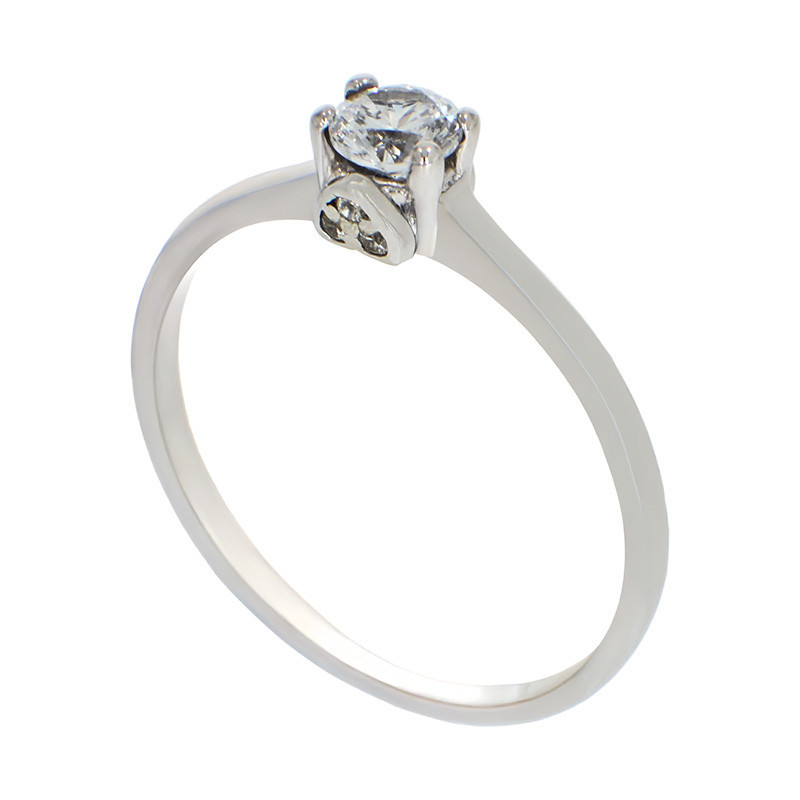 Inel De Logodna, Aur Alb, 14 k, 2.07 gr, Cod Produs: 786720 - Tezaurshop.ro