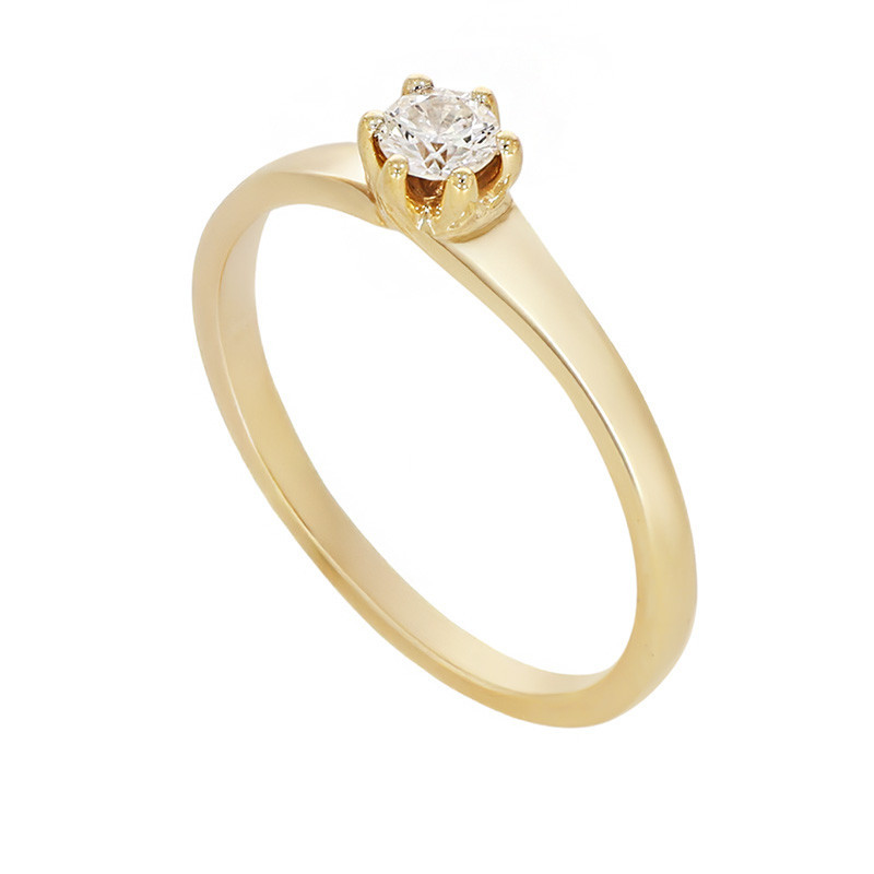 nume de cod: k 9 Inel De Logodna, Aur Galben, 14 k, 1.61 gr, cu Diamante, Cod Produs: 786806