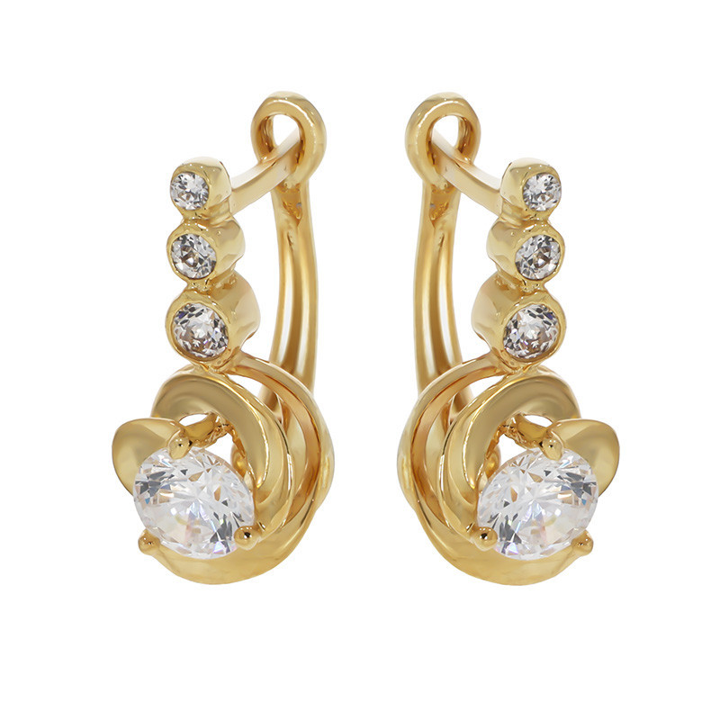 cercei aur alb tortite Cercei, Aur Galben, 14 k, 2.95 gr, Cod Produs: 787568