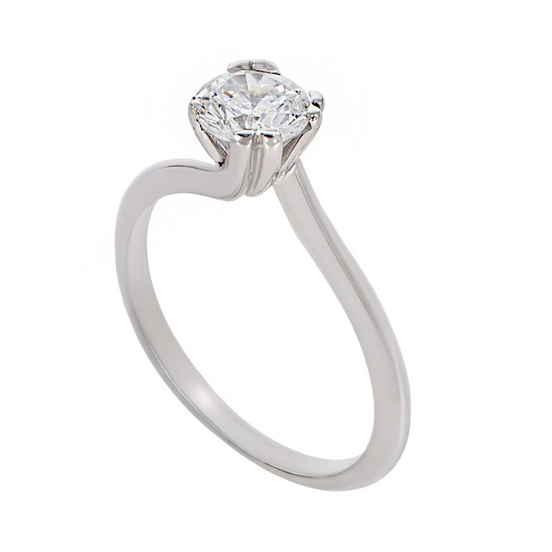 Inel De Logodna, Aur Alb, 18 k, 2.62 gr, Cod Produs: 787582 - Tezaurshop.ro