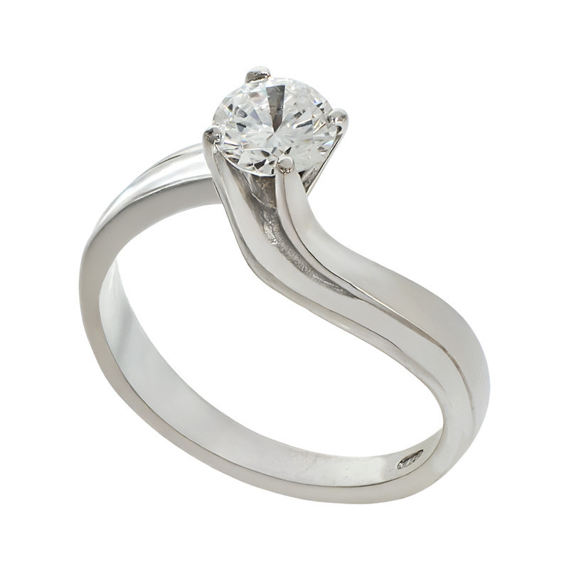 Inel De Logodna, Aur Alb, 14 k, 3.33 gr, Cod Produs: 787601 - Tezaurshop.ro