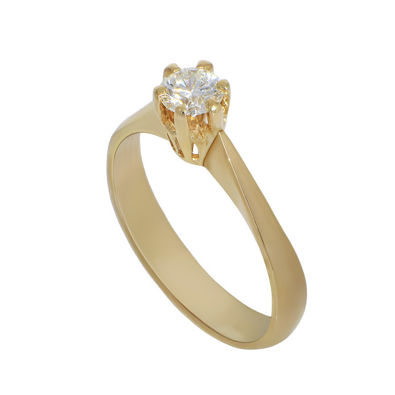 Inel De Logodna, Aur Galben, 18 k, 3.29 gr, cu Diamante, Cod Produs: 787865 - Tezaurshop.ro